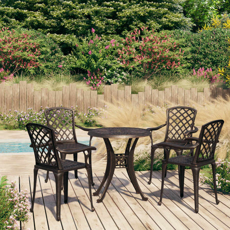3 Piece Bistro Set Cast Aluminium