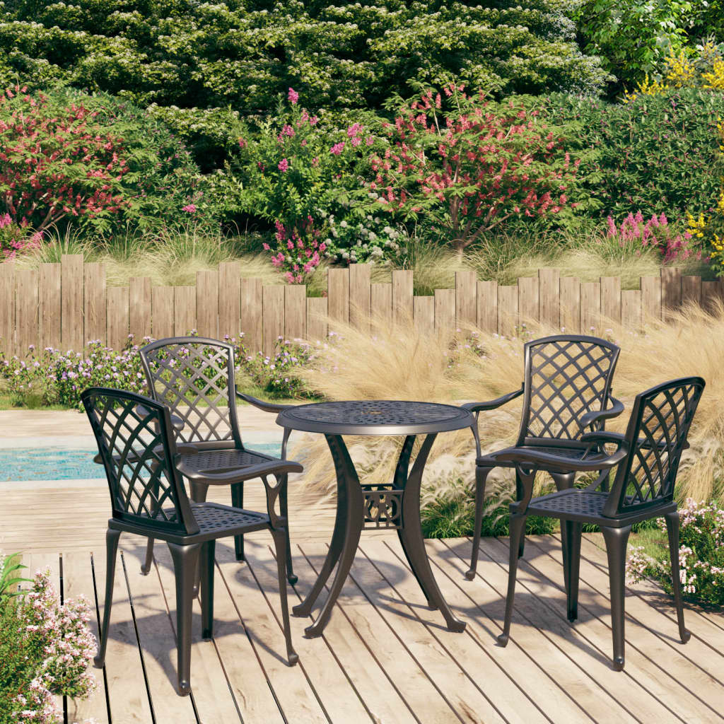 3 Piece Bistro Set Cast Aluminium