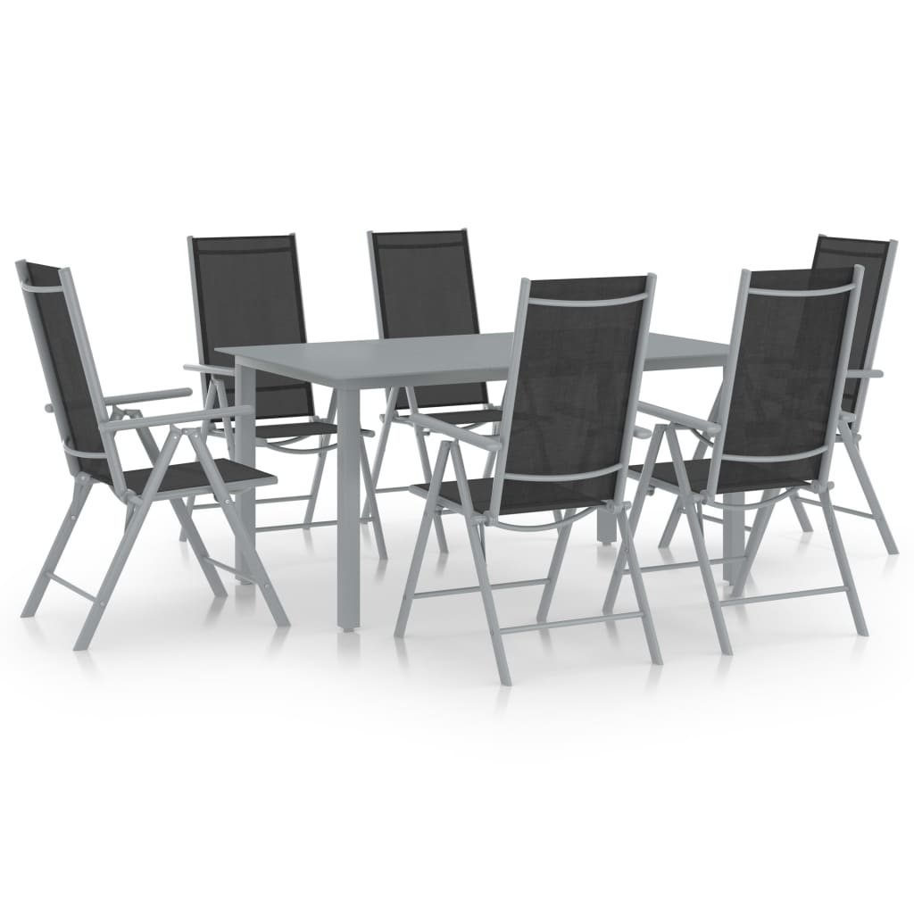 5 Piece Garden Dining Set Aluminium