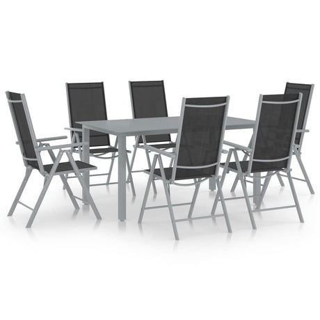 5 Piece Garden Dining Set Aluminium