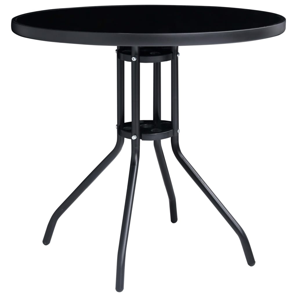 5 Piece Garden Dining Set Aluminium And Textilene