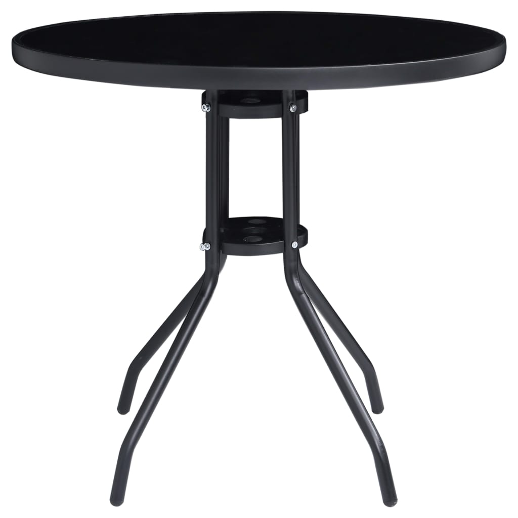 5 Piece Garden Dining Set Aluminium And Textilene