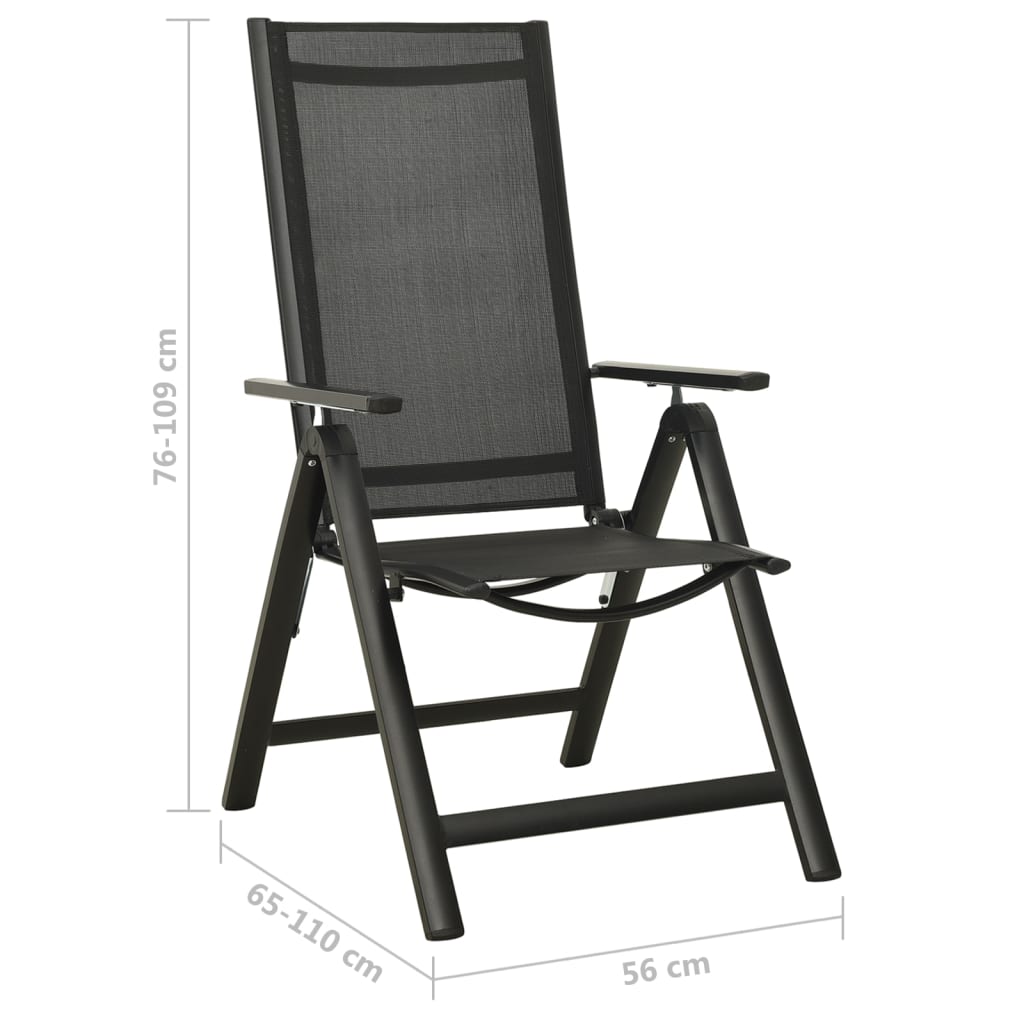 5 Piece Bistro Set Black And Anthracite
