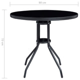 5 Piece Bistro Set Black And Anthracite