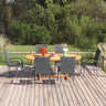 7 Piece Garden Dining Set Poly Rattan
