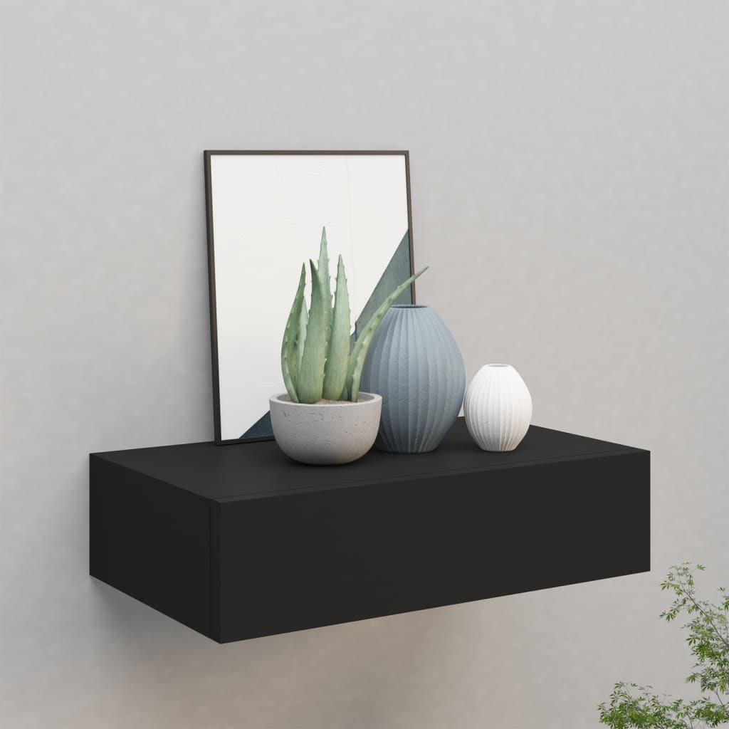Wall-Mounted Drawer Shelf 40X23.5X10Cm Mdf
