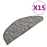Carpet Stair Treads 15 Pcs 65X21X4 Cm