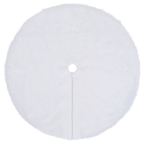 Christmas Tree Skirt White Faux