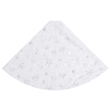 Luxury Christmas Tree Skirt White Faux