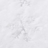 Luxury Christmas Tree Skirt White Faux