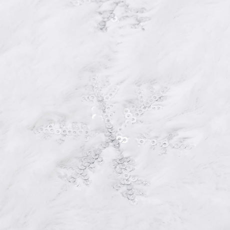 Luxury Christmas Tree Skirt White Faux
