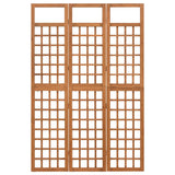 3-Panel Room Divider/Trellis Solid Fir Wood 121X180.5 Cm