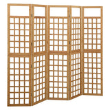 3-Panel Room Divider/Trellis Solid Fir Wood 121X180.5 Cm