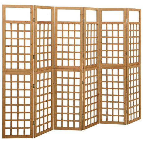3-Panel Room Divider/Trellis Solid Fir Wood 121X180.5 Cm