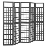 3-Panel Room Divider/Trellis Solid Fir Wood 121X180.5 Cm