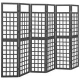 3-Panel Room Divider/Trellis Solid Fir Wood 121X180.5 Cm