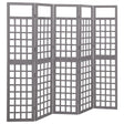 3-Panel Room Divider/Trellis Solid Fir Wood 121X180.5 Cm