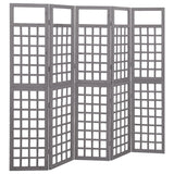 3-Panel Room Divider/Trellis Solid Fir Wood 121X180.5 Cm