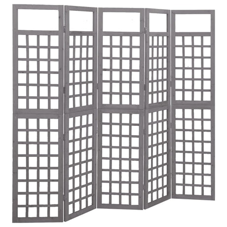 3-Panel Room Divider/Trellis Solid Fir Wood 121X180.5 Cm