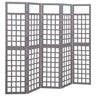 3-Panel Room Divider/Trellis Solid Fir Wood 121X180.5 Cm