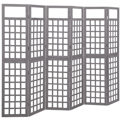 3-Panel Room Divider/Trellis Solid Fir Wood 121X180.5 Cm