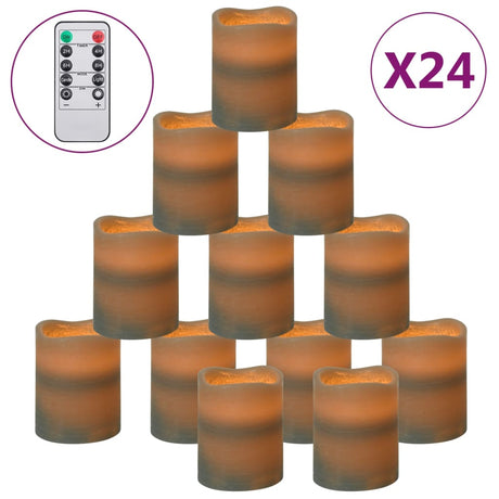 Flameless Led Candles 24 Pcs With Remote Control Warm White