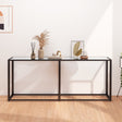 Console Table 180X35X75.5Cm Tempered Glass