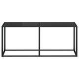 Console Table Black 180x35x75.5cm Tempered Glass