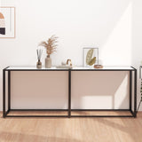 Console Table 180X35X75.5Cm Tempered Glass