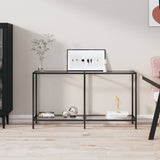 Console Table White 160X35X75.5 Cm Tempered Glass
