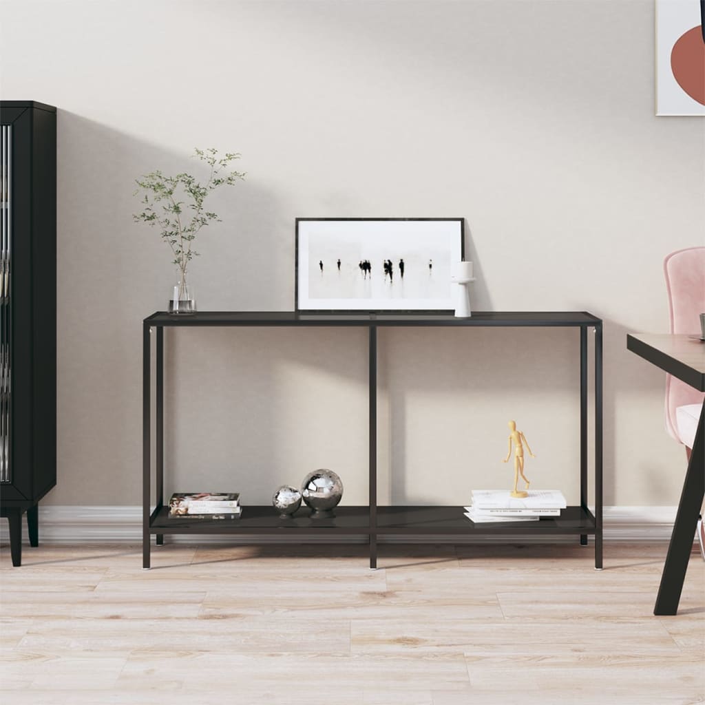 Console Table White 160X35X75.5 Cm Tempered Glass