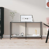 Console Table White 160X35X75.5 Cm Tempered Glass