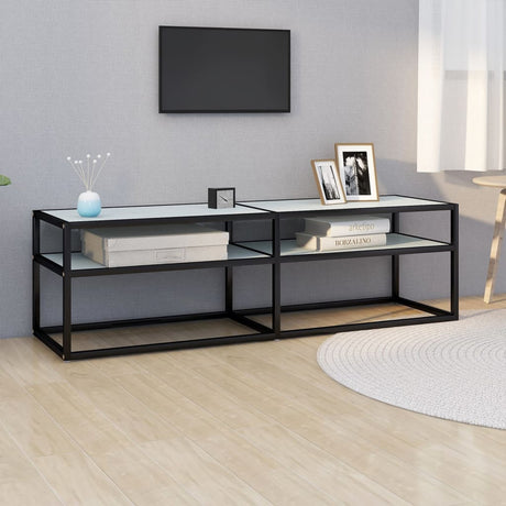 Tv Cabinet 160X40X40.5 Cm Tempered Glass