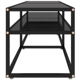 Tv Cabinet 160X40X40.5 Cm Tempered Glass