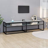 Tv Cabinet 160X40X40.5 Cm Tempered Glass