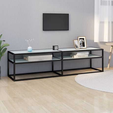 Tv Cabinet 160X40X40.5 Cm Tempered Glass