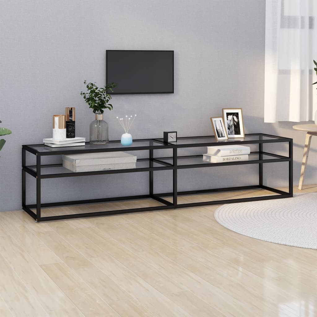 Tv Cabinet 160X40X40.5 Cm Tempered Glass