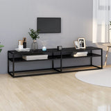 Tv Cabinet 160X40X40.5 Cm Tempered Glass