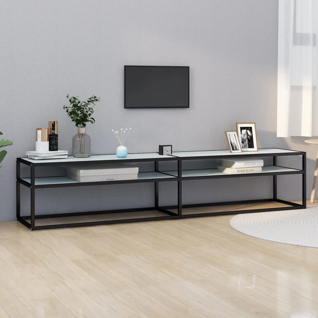 Tv Cabinet 160X40X40.5 Cm Tempered Glass