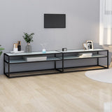 Tv Cabinet 160X40X40.5 Cm Tempered Glass