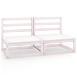 Garden 2-Seater Sofa Solid Pinewood