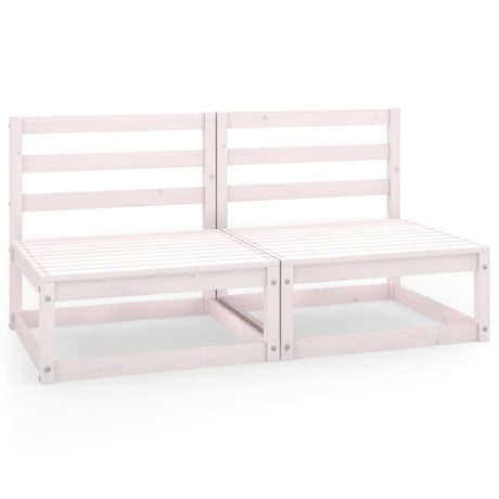 Garden 2-Seater Sofa Solid Pinewood