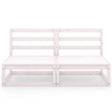 Garden 2-Seater Sofa Solid Pinewood