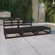 3 Piece Garden Lounge Set Solid Pinewood