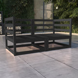 Garden 2-Seater Sofa Solid Pinewood