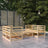 5 Piece Garden Lounge Set Solid Pinewood