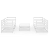 5 Piece Garden Lounge Set Solid Pinewood