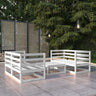 5 Piece Garden Lounge Set Solid Pinewood