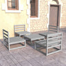 5 Piece Garden Lounge Set Solid Wood Pine
