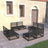 8 Piece Garden Lounge Set Solid Wood Pine